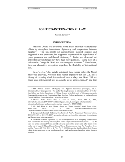 politico-international law