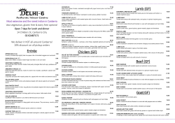 Take-away Menu