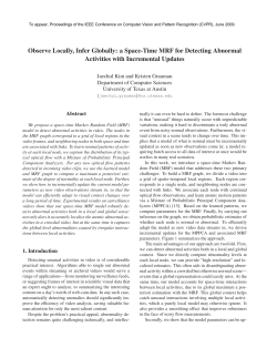 Observe Locally, Infer Globally: a Space