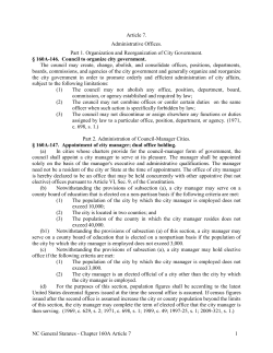 Article 7 - North Carolina General Assembly