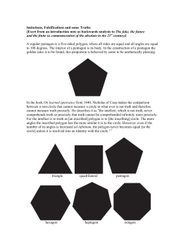 Imitations, Falsifications and some Truths [Exert from an