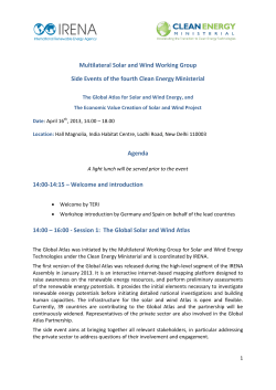 Global Atlas - Side Event along the 3rd Clean Energy