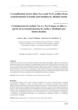 125 Crystallization of low silica Na-A and Na-X