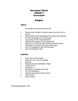 Third Grade - Ascension Catholic School