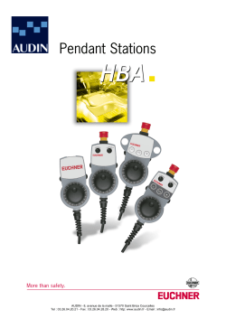 EUCHNER - Documentation: Interfaces hommes