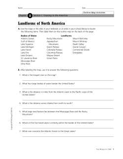 Landforms of North America