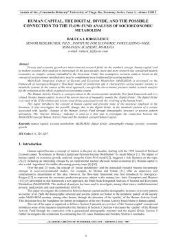 HUMAN CAPITAL, THE DIGITAL DIVIDE, AND THE POSSIBLE