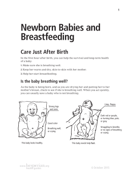 Newborn Babies and Breastfeeding