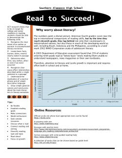 Lexile Newsletter - Alamance