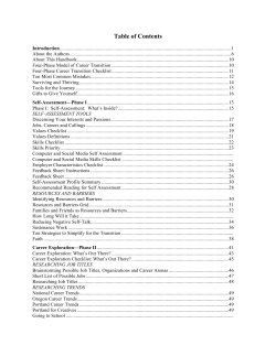Table of Contents