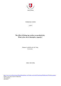 The effect of hiring top workers on productivity