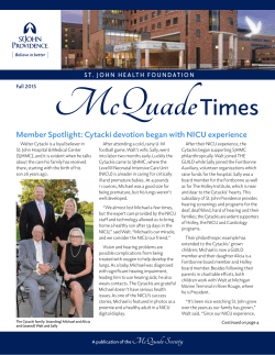 Fall 2015 - St. John Providence