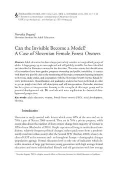 Can the Invisible Become a Model? A Case of Slovenian Female