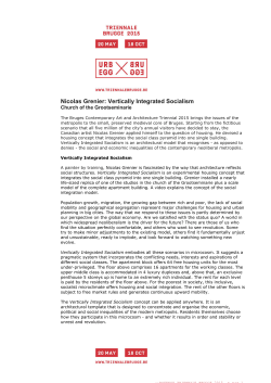 Nicolas Grenier: Vertically Integrated Socialism