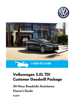 VW 24 Hour Roadside Assistance Guide.indd