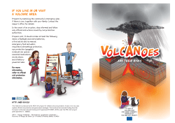 If you live in or visit a volcanic area: and their risks and and theirr risk
