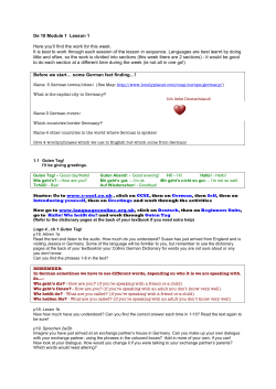 De10 Module 1 Lesson 1