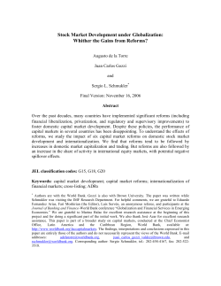 Stock Market Development under Globalization