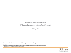 J.P. Morgan Asset Management JPMorgan European Investment