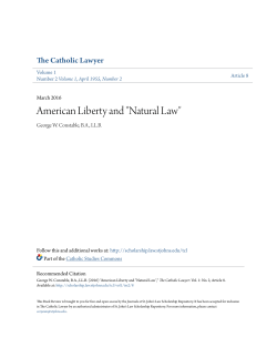 American Liberty and "Natural Law"