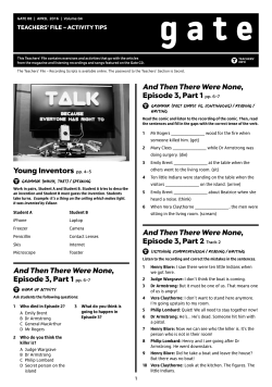 And Then There Were None, Episode 3, Part 1 pp - Bridge