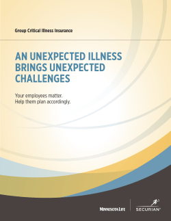 an unexpected illness brings unexpected challenges