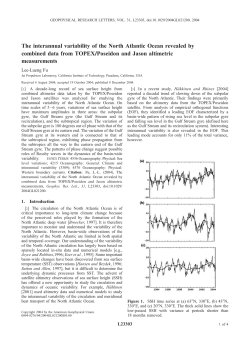 The interannual variability of the North Atlantic Ocean revealed by