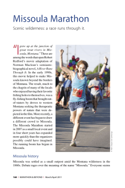 Missoula Marathon, Scenic wilderness