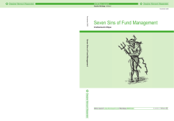 Seven Sins of Fund Management