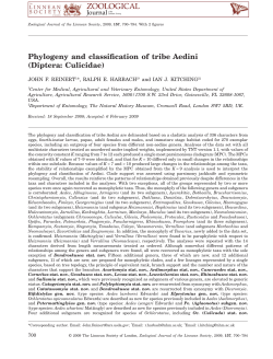 Phylogeny and classification of tribe Aedini (Diptera: Culicidae