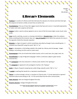 Literary Elements