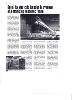 Doral, its strategic location is synonym of a promising economic future