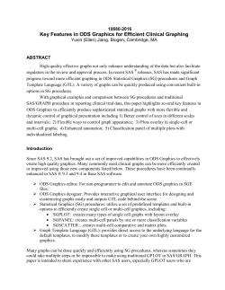 Key Features in ODS Graphics for Efficient Clinical
