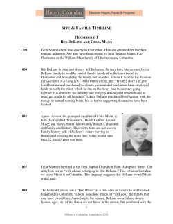 ITE AMILY TIMELINE - Historic Columbia Foundation