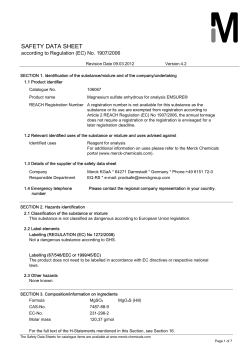 safety data sheet