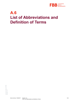 A.6 List of Abbreviations and Definition of Terms
