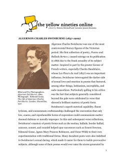 Algernon Charles Swinburne (1837