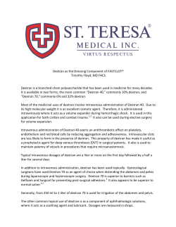 Dextran White paper Timothy Floyd M.D.