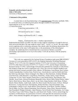 Sympathy and Phonological Opacity