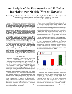 An Analysis of the Heterogeneity and IP Packet Reordering over