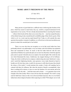 MORE ABOUT FREEDOM OF THE PRESS