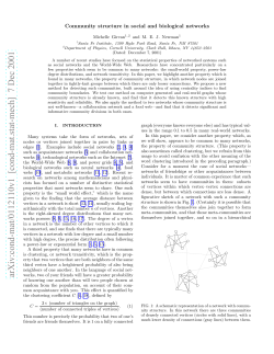 Community structure in social and biological networks