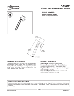 Spec Sheet - American Standard ProSite