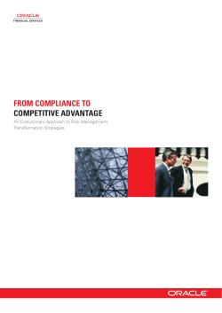 from compliance to competitive advantage