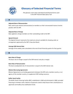 Glossary of Selected Financial Terms