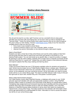 Destiny Library Resource