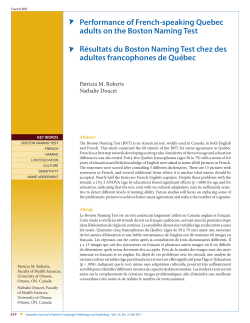- Canadian Journal of Speech