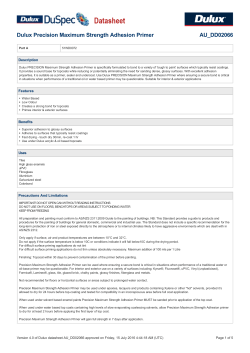 Dulux Precision Maximum Strength Adhesion Primer | DuSpec