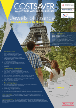 Jewels of France - Alliance Francaise