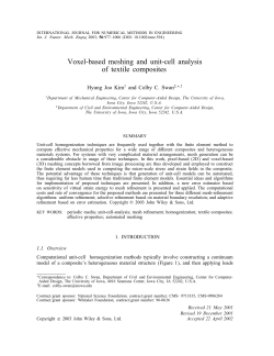 Voxel-based meshing and unit-cell analysis of